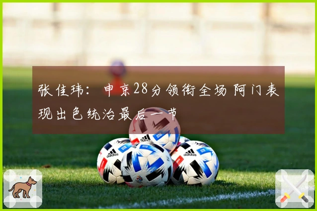 张佳玮：申京28分领衔全场 阿门表现出色统治最后一节